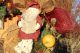 Christmas Wreath Primitive Santa Holiday Wreath Burlap Mesh Wreath Primitives photo 2