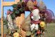 Christmas Wreath Primitive Santa Holiday Wreath Burlap Mesh Wreath Primitives photo 5
