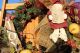 Christmas Wreath Primitive Santa Holiday Wreath Burlap Mesh Wreath Primitives photo 6