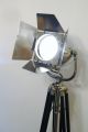 Vintage Film Lamp Industrial Antique Art Deco Silver Jielde Alessi Theatre Light Mid-Century Modernism photo 5