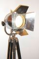 Vintage Film Lamp Industrial Antique Art Deco Silver Jielde Alessi Theatre Light Mid-Century Modernism photo 6