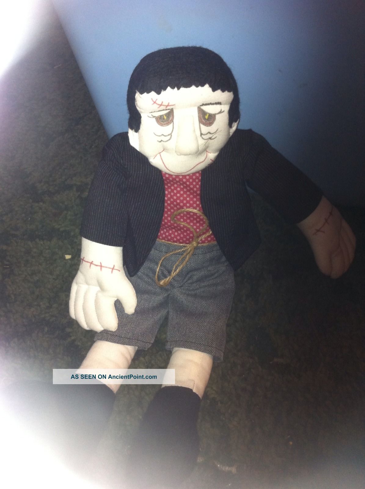 Vintage Rare Halloween Frankenstein Doll Primitives photo