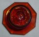 1810 - 1860 Amber Cut Flint Glass Apothecary Bottle Gold Gild Enamel Label G&d Bottles & Jars photo 5