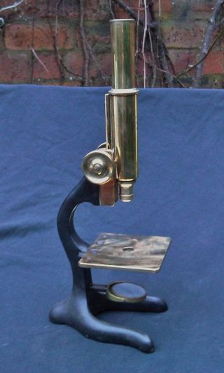 Ernst Leitz Wetzlar Microscope - Brass And Cast - No.  192963 photo
