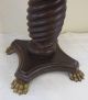 Antique Mahogany Stool With Twisted Base And Claw Feet 1800 ' S 1800-1899 photo 2