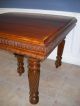 Carved Oak Dining Table & Leaves 1800-1899 photo 1