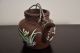 Chinese Antique Yixing Zisha Clay Enamded Teapot 19thc Other photo 3
