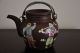 Chinese Antique Yixing Zisha Clay Enamded Teapot 19thc Other photo 5