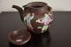 Chinese Antique Yixing Zisha Clay Enamded Teapot 19thc Other photo 6