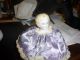 Antique Pin Cushion With Porcelain Head Figurines photo 3