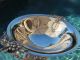 Huge Old Sterlign Silver Tazza Footed Dish Durham La Paglia Design Grape Decor Bowls photo 5