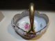 Antique Porcelain Hand Painted Basket Ginori? Marked Bowls photo 2