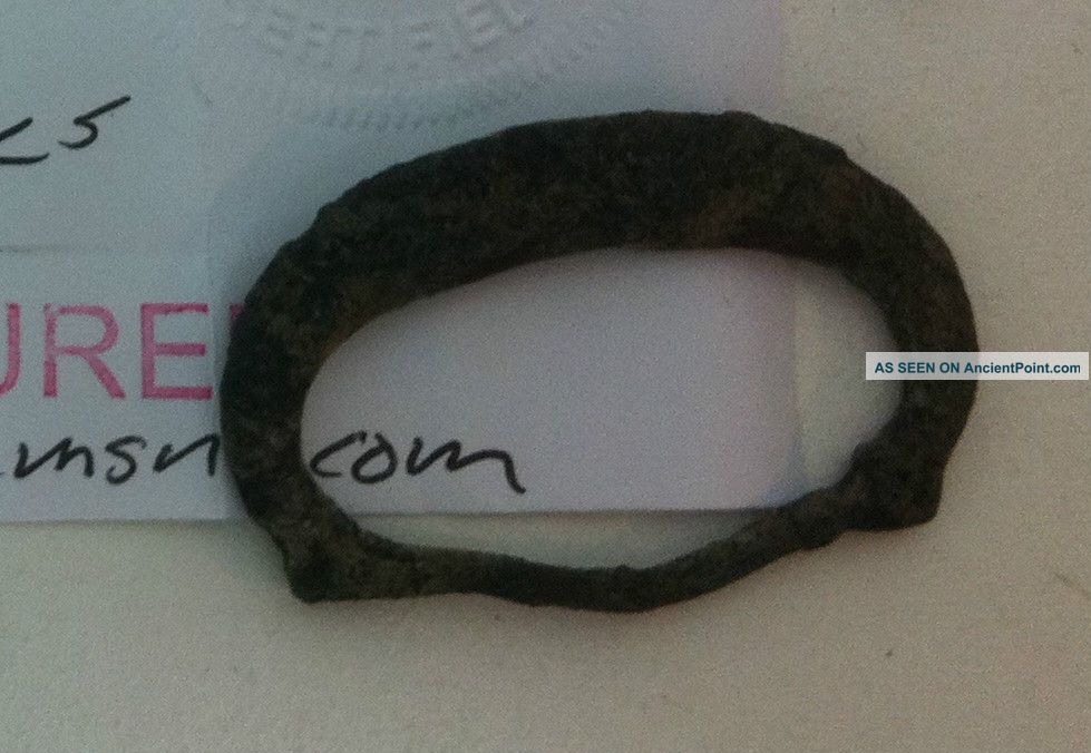 Authentic Ancient Greek Belt Buckle (100 - 400 Bc) Primitive Relic Patina +coa Nr Primitives photo