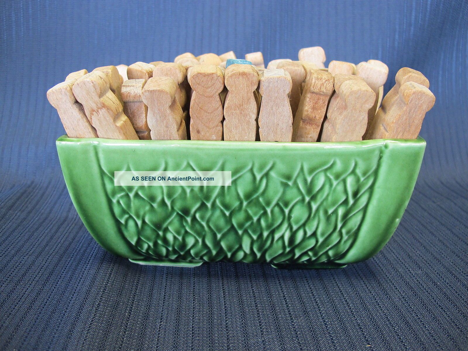 60 Primitive Farmhouse Clothespins Antique Old Weathered Patina Laundry Rustic Primitives photo