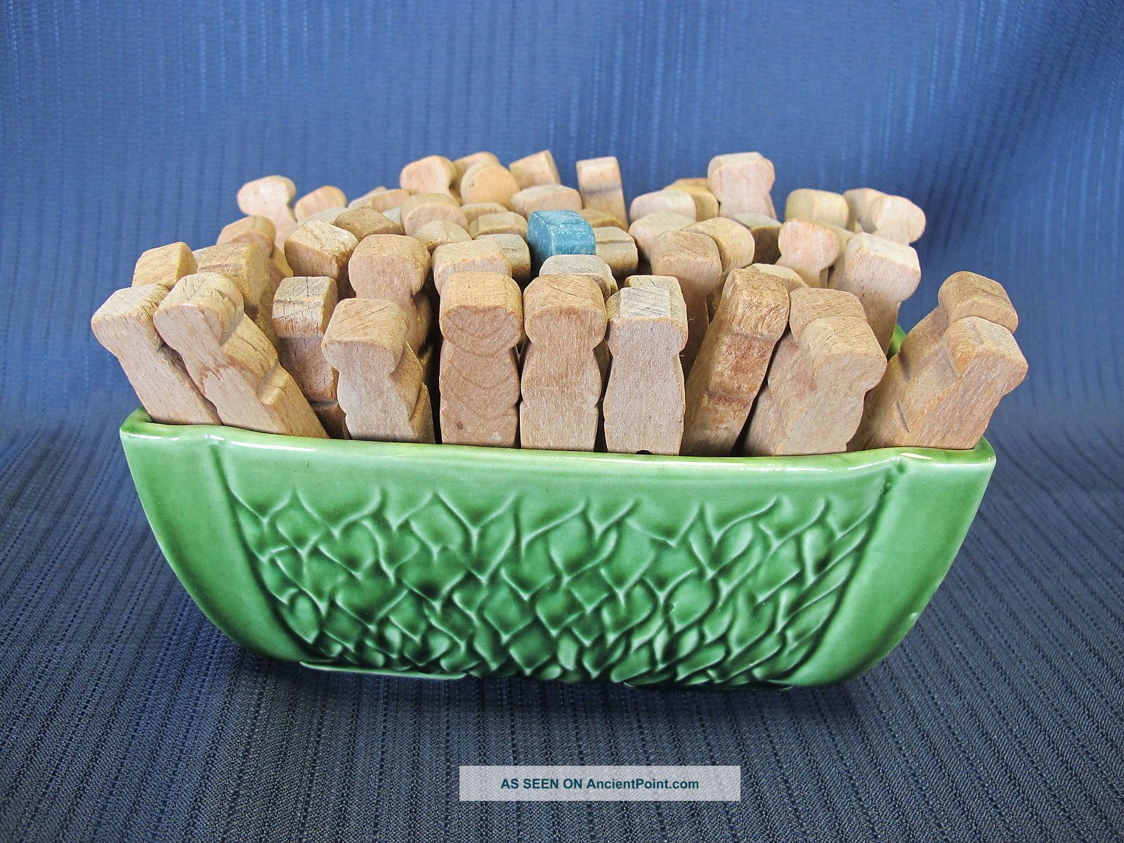 60 Primitive Farmhouse Clothespins Antique Old Weathered Patina Laundry Rustic