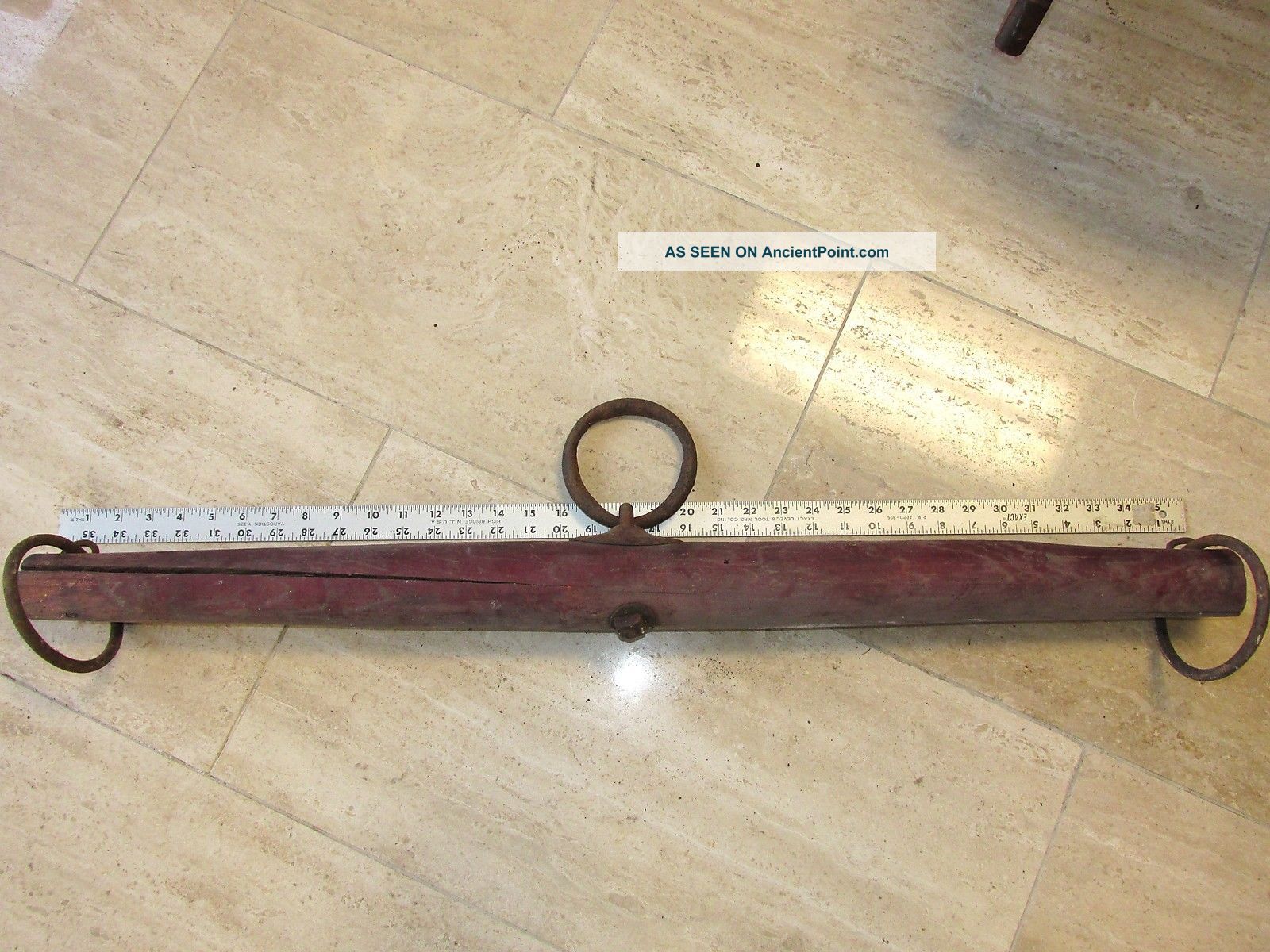 Wood Yoke Spreader Double - Tree Horse Drawn Wagon 3 Primitives photo