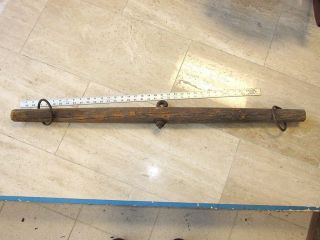 Wood Yoke Singletree Horse Drawn Wagon Farm Wagon Spreader 2 photo