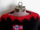 Nwot Womens 70 ' S Scandinavian Norge Norway Flag On Viking Ship Wool Sweater M/l Viking photo 6