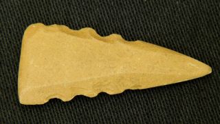 Neolithic Neolithique Schist Arrowhead - 3.  5 Cm / 1.  38 