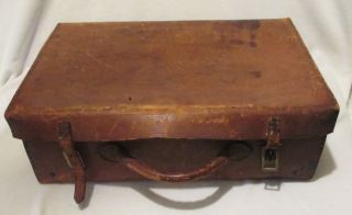 Antique Solid Stitched Leather Carry Case 15 