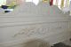 Custom Painted Bed Solid Mahogany Queen Size 1900-1950 photo 4