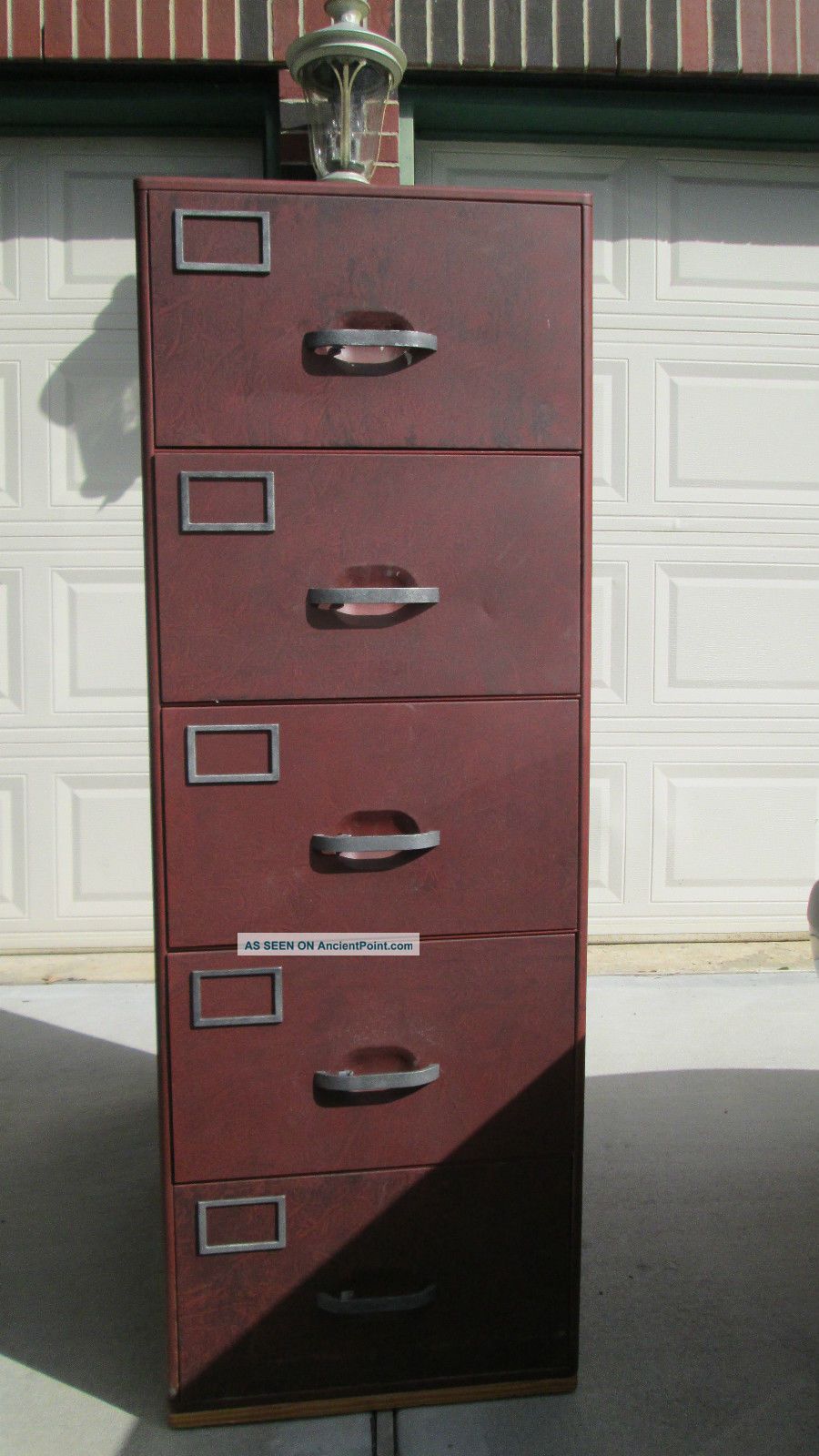 Office / Home 5 Drawer Legal Size Heavy Steel File Cabinet. ,  Local Pickk Up Only Post-1950 photo