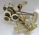 Working Ross London Brass 10in Slow Motion Adjuster Sextant W Box Sextants photo 2