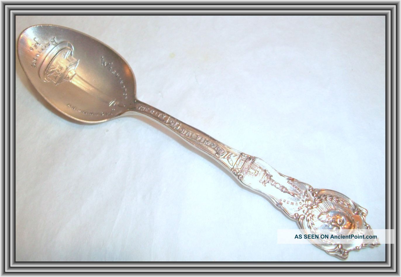Antique 1900s Sterling - Baltimore - Washington Monument - 6 