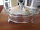 Vintage F.  B.  Rogers Silver Casserole Dish W/ Pyrex Insert Excellen Condition Dishes & Coasters photo 1