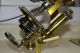 Antique Rare 1903 Continental Model Krauss,  Bausch & Lomb Brass Microscope Nr Microscopes & Lab Equipment photo 9