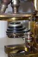 Antique Rare 1903 Continental Model Krauss,  Bausch & Lomb Brass Microscope Nr Microscopes & Lab Equipment photo 5