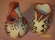 Vintage Jemez 2 Native American Indian Pottery Signed Vases Wedding Vase + One Native American photo 10
