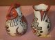Vintage Jemez 2 Native American Indian Pottery Signed Vases Wedding Vase + One Native American photo 6