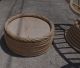 Vintage Bent Rattan Bamboo Swivel Rocking Chair & Ottoman Post-1950 photo 3