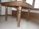 Antique Dining Table Chairs Set 6 Ft.  Country Farmhouse Solid Wood Unknown photo 5