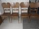 Antique Dining Table Chairs Set 6 Ft.  Country Farmhouse Solid Wood Unknown photo 7