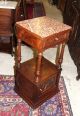 Antique French Walnut Henry Ii Marble Top Nightstand 1800-1899 photo 1
