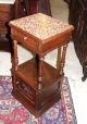 Antique French Walnut Henry Ii Marble Top Nightstand 1800-1899 photo 2