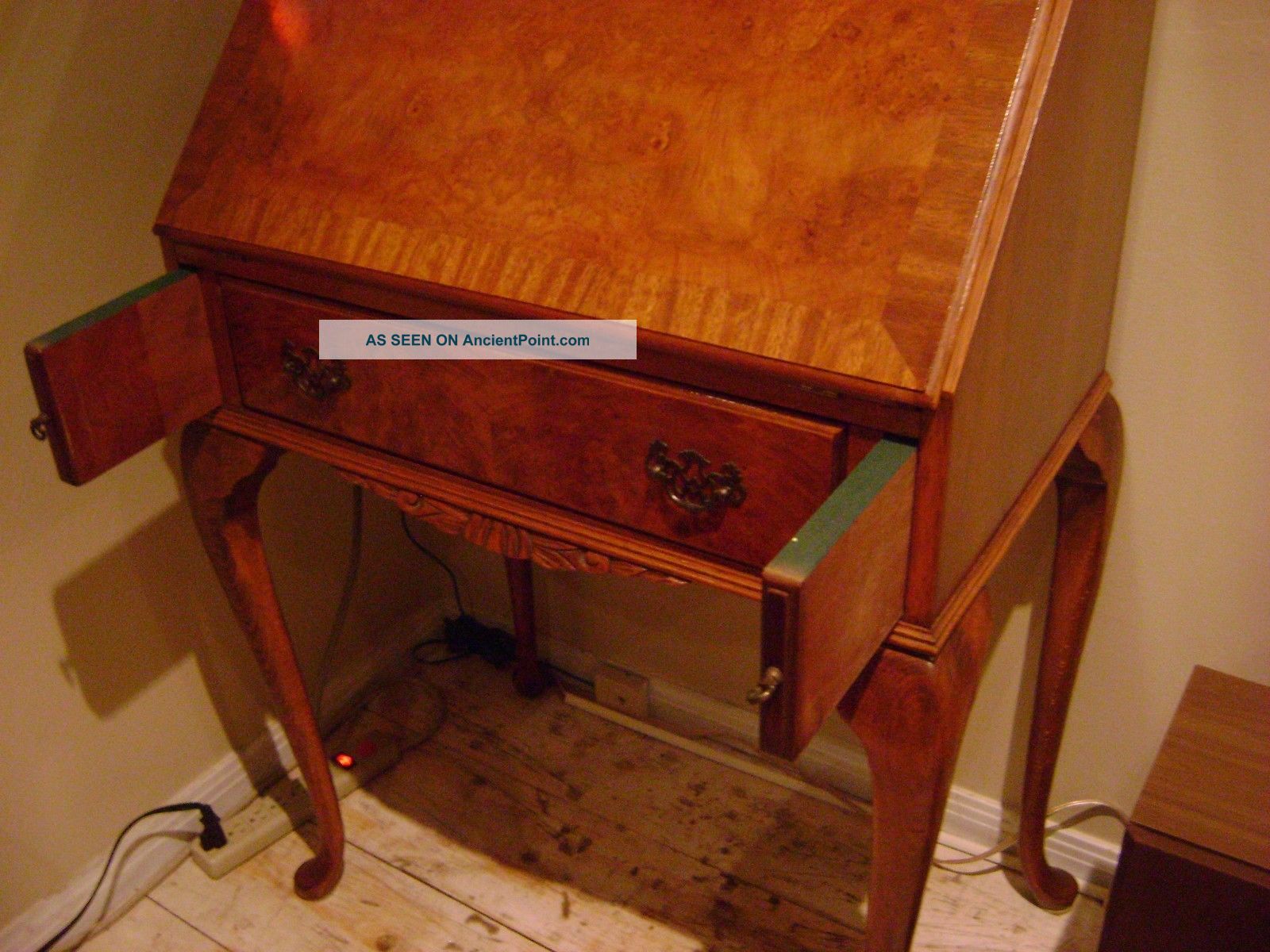 Antique French Secretary Desk Mahogany Maple Burl Glendale Ca Only