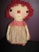 Primitive Handmade Raggedy Doll Large Primitives photo 1