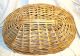 Vintage Wicker Basket With Lid Primitives photo 3