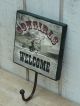 Cow Girl Wall Plaque With Hook Primitives photo 2