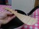 Figured Tiger Maple Handcarved Wooden Spatula Spurtle Stir Fryer Heavy Duty Primitives photo 1
