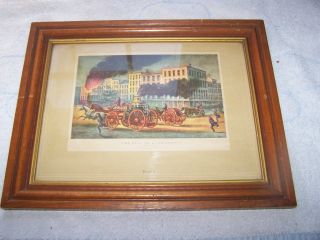 Vintage 1866 Rare Currier And Ives Painting photo