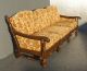 Vintage Ethan Allen Spanish Revival Sofa Settee Couch Mid Century Gold Floral Post-1950 photo 2