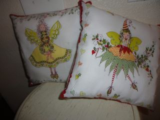 A Set Of Two Christmas Angel Pillows photo