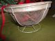 Primitive Christmas Floral Arrangement In Old Wire Colander Primitives photo 2