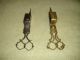 Vintage Victorian Wick Trimmer Scissors - Pair - Lovely Handles - Candle Snuffers Victorian photo 1