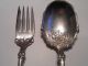 2 Vintage 1847 Rogers Bros Silver Plate Serving Spoon & Fork Berkshire Flatware & Silverware photo 1