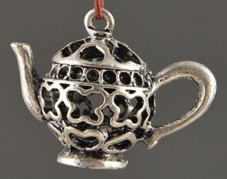 Tibet Silver Chinese Old Handwork Carving tea Pot Shape Pendant ☆☆☆☆☆ photo